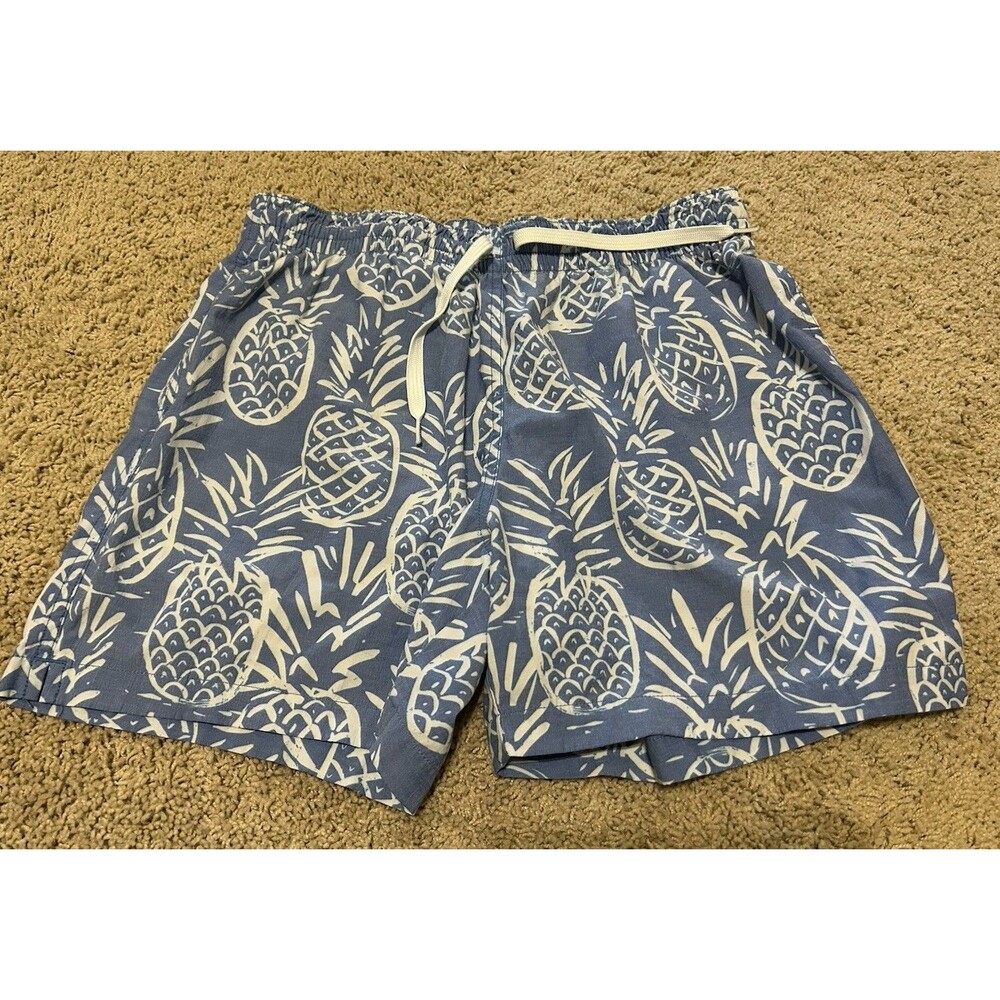 Chubbies Men's Swim Trunks 5.5”, The Thigh-napples, Faded Blue Pineapple, M